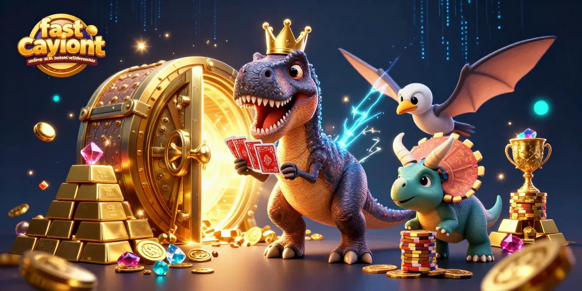 Experience fast payout casinos online with instant withdrawals through this vibrant casino-themed 3D illustration.