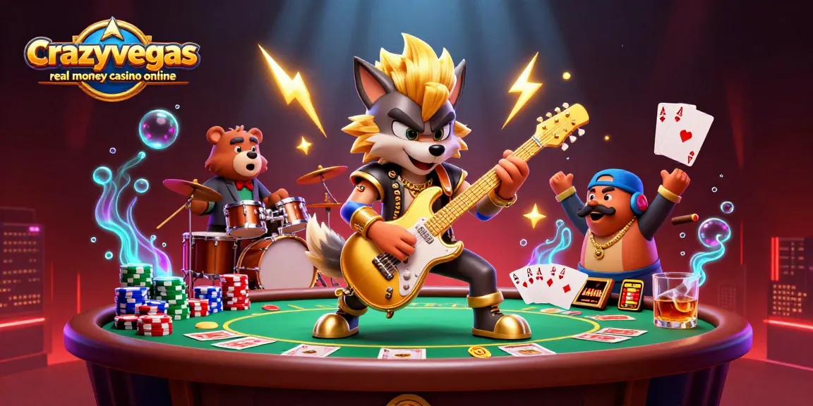 Experience the thrill of gaming at crazyvegas real money casino online with vibrant 3D characters and dynamic poker elements.
